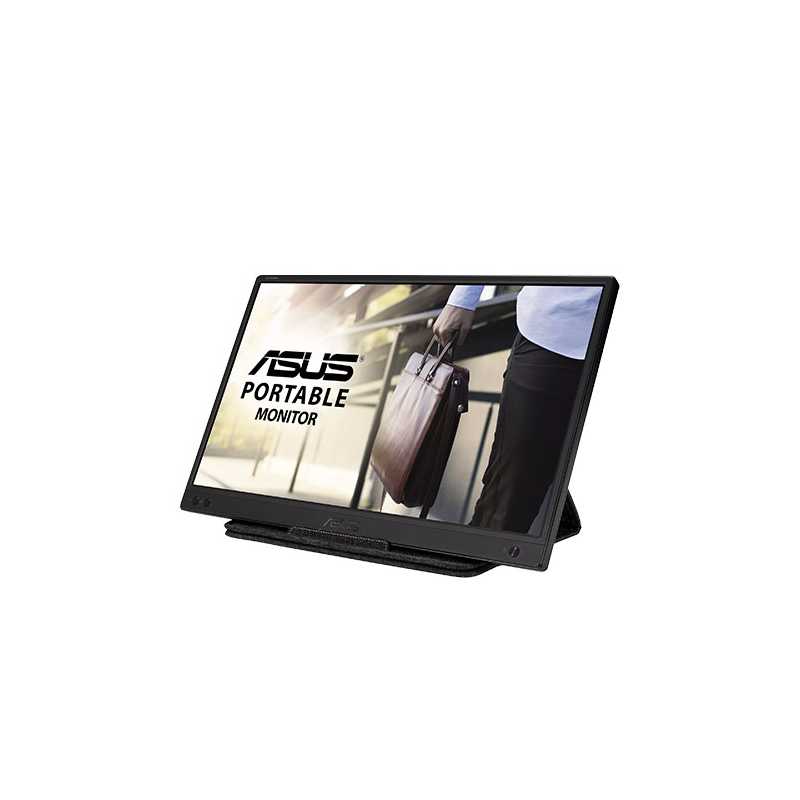 Asus 15.6" Portable IPS Monitor (ZenScreen MB166B), 1920 x 1080, USB 3.2, USB-powered, Auto-rotatable, Anti-Glare