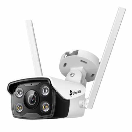 TP-LINK (VIGI C340-W 4MM) 4MP Outdoor Full-Colour Wi-Fi Bullet Network Camera w/ 4mm Lens, Spotlight LEDs, Smart Detection, Two-