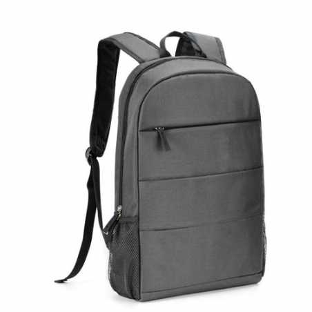 Spire 15.6" Laptop Backpack, 2 Internal Compartments, Front Pocket, Grey, OEM