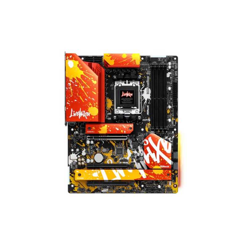 Asrock B650 LIVEMIXER, AMD B650, AM5, ATX, 4 DDR5, HDMI, DP, 2.5G LAN, PCIe4, RGB, 3x M.2