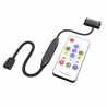 AKASA Vegas Remote Control Mate Addressable RGB Controller Cable with Remote, SATA 15-Pin (M) to 3-Pin 5V ARGB Connector (M), 0.