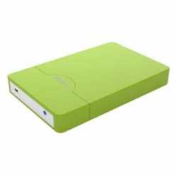 Approx Green External 2.5" SATA Drive Caddy, USB2, USB Powered, Screwless, Carry Case 