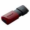 Kingston DataTraveler ExodiaM DTXM/128GB USB Flash Drive, 128GB, USB 3.2, Red / Black, Moving Cap Design