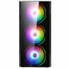 CiT Flash Micro Tower 1 x USB 3.0 / 2 x USB 2.0 Tempered Glass Side & Front Window Panels Black Case with RGB LED Fans