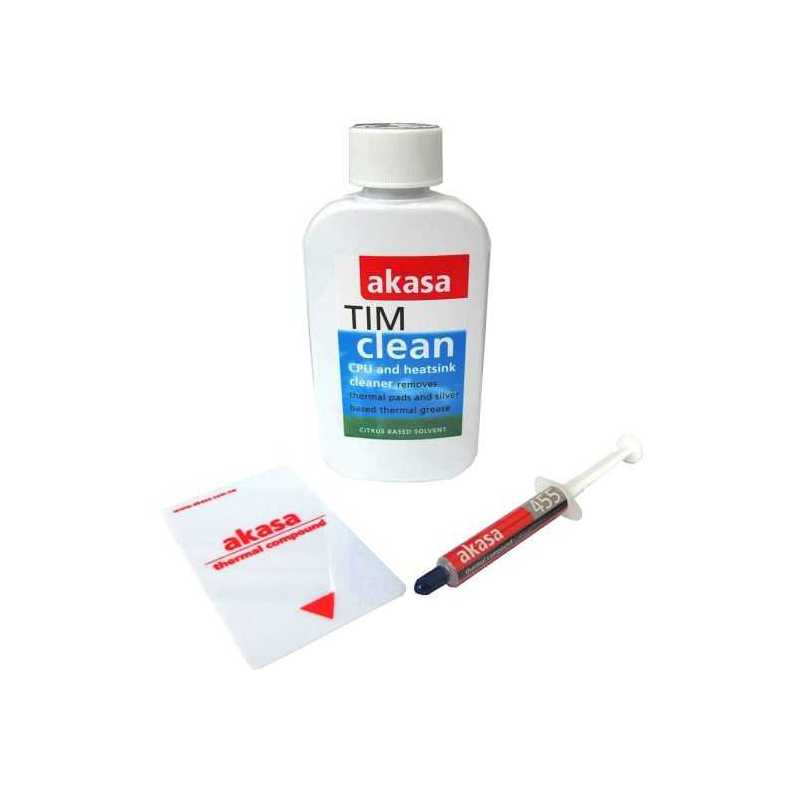 Akasa TimKit Thermal Heat Paste & CPU/Heatsink Cleaner, Spreader