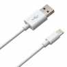 Prevo USB-LIGHTNING-2M Lightning Cable, Apple Lightning (M) to USB 2.0 A (M) 2m, White, MFI Certified, Fast Charging up to 2.1A,
