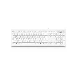 Genius SlimStar 130 USB Desktop Slim Design White Keyboard