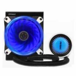 Antec Mercury 120 Liquid CPU Cooler, 120mm Radiator, 12cm PWM Fan - Temp Indicating LED Colours