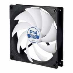 Arctic F14 Silent 14cm Case Fan, Black & White, 9 Blades, Fluid Dynamic, 6 Year Warranty