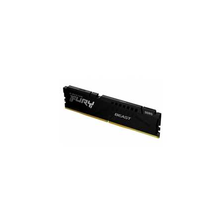 Kingston FURY Beast KF552C40BB-16 Gaming System Memory, DDR5, 5200MHz, 1 x 16Gb, Black Heatsink, 288 Pin, 1.25v, CL40