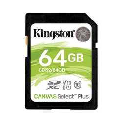 Kingston Canvas Select Plus  V30 64GB SD Class 10 UHS-I U3 Flash Card