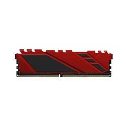 Netac Shadow NTSDD4P32SP-16R 16GB DIMM Gaming System Memory, DDR4, 3200MHz, 1 x 16GB, Red Heatsink, 288 Pin, 1.35v, CL16-20-20-4