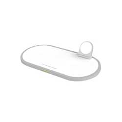 Prevo Wireless Charger, 3 in1 Wireless Charging Station, 15W Qi Certified Fast Charging, Compatible with Smart Phones, Apple wat