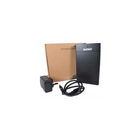 Maiwo USB 3.0 3.5" External Hard Drive Enclosure  with Power Adapter