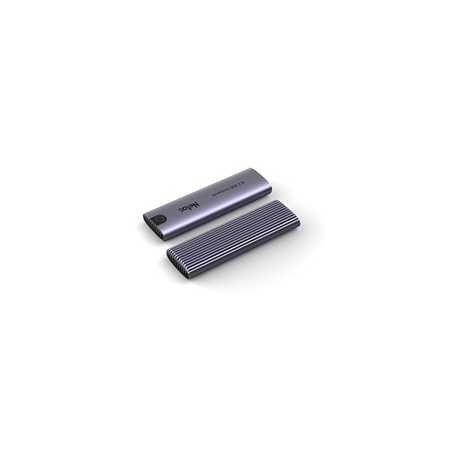 Netac M.2 NVMe/SATA External Enclosure, USB3.1, Aluminum, 10Gbps, USB C to C, USB C to A