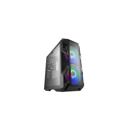 Cooler Master MasterCase H500M Full Tower 4 x USB 3.0 / 1 x USB 3.1 Type-C 4 x Tempered Glass Window Panels Iron Grey Case with 