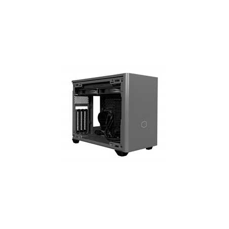COOLER MASTER NR200P MAX Case, Black & Grey, Mini-ITX, 2 x USB 3.2 Gen 1 Type-A, Tempered Glass Side Window and Ventilated Steel