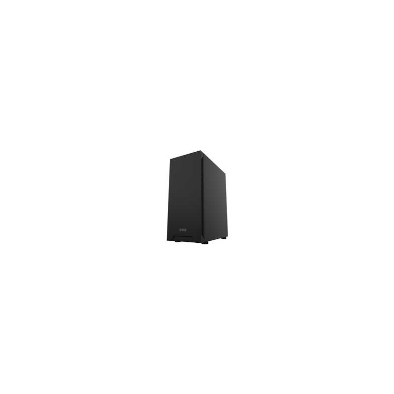 CRONUS Athena Case, Silent, Black, Mid Tower, 1 x USB 3.0 / 2 x USB 2.0, Sound-Dampened Front, Top & Side Panels, ATX, Micro ATX
