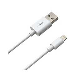Prevo USB-LIGHTNING-2M Lightning Cable, Apple Lightning (M) to USB 2.0 A (M) 2m, White, MFI Certified, Fast Charging up to 2.1A,