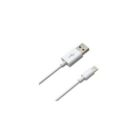 Prevo USB-LIGHTNING-2M Lightning Cable, Apple Lightning (M) to USB 2.0 A (M) 2m, White, MFI Certified, Fast Charging up to 2.1A,