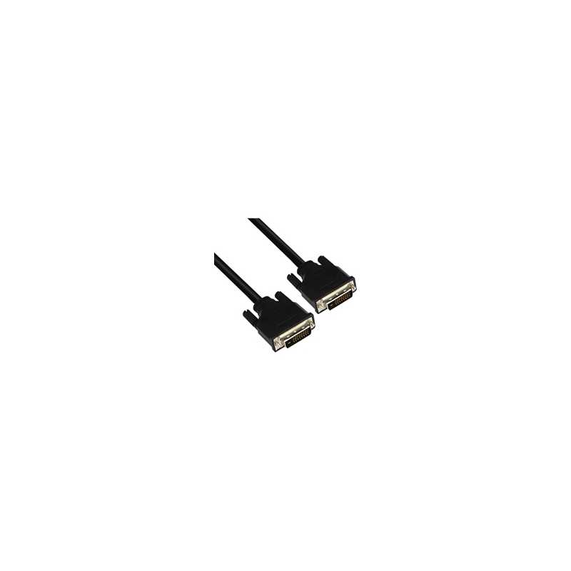 VCOM DVI-D (M) to DVI-D (M) 3m Black Retail Packaged Display Cable