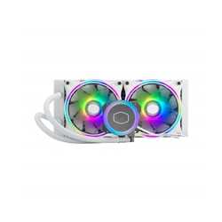 Cooler Master MasterLiquid ML240 Illusion White Edition Universal Socket 240mm PWM 1800RPM Addressable Gen 2 RGB LED AiO Liquid 