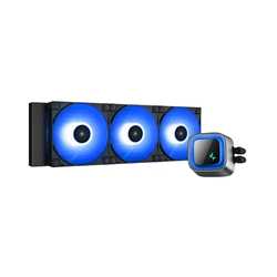 DeepCool LS720 Premium AiO Liquid CPU Cooler, Universal Socket, 360mm Radiator, PWM 2250RPM Cooling Fans, Addressable RGB LED Li