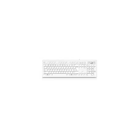 Genius SlimStar 130 USB Desktop Slim Design White Keyboard