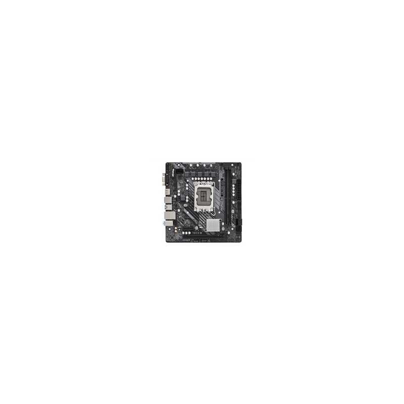 ASRock H510M-HVS Motherboard, Intel Socket 1200, 12th Gen, Micro ATX, DDR4, 5 Phase Power Design, 1x PCIe 4.0 x16, 1x PCIe 3.0, 
