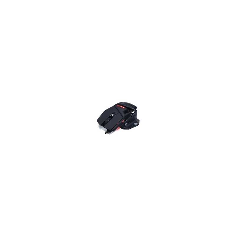Mad Catz R.A.T. 4+ Gaming Mouse, USB 2.0, Lightweight with Adjustable Palm Rest, Ergonomic Design, Adjustable up to 7200 DPI wit