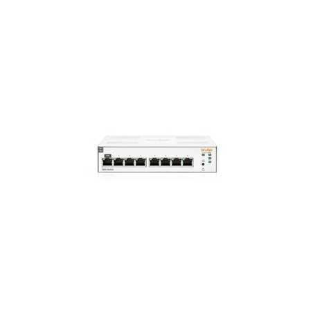 Aruba Instant On 1830 8-Port Gigabit Switch, 8x Gigabit Ethernet, Layer 2+ Smart Managed, Cloud Managed, Non-POE, Rack Mountable