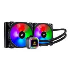 Corsair Hydro H115i RGB Platinum 280mm Liquid CPU Cooler, 2 x 14cm ML PRO RGB Fans, RGB Pump Head
