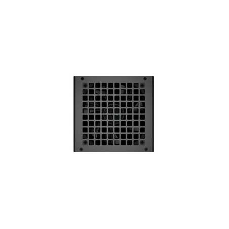 DeepCool PF600 600W Power Supply Unit, 120mm Silent Hydraulic Bearing Fan, 80 PLUS White, Non Modular, UK Plug, Flat Black Cable