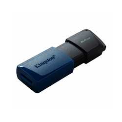 Kingston DataTraveler ExodiaM DTXM/64GB USB Flash Drive, 64GB, USB 3.2, Blue / Black, Moving Cap Design