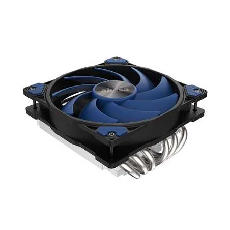 AKASA Alucia H6L Low-Profile Fan CPU Cooler, Universal Socket, 120mm PWM Fan, 2000RPM, 6 Heat Pipes, Low-Profile at 67.2mm Heigh