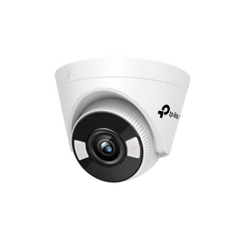 TP-LINK (VIGI C440-W 4MM) 4MP Full Colour Turret Network Camera w/ 4mm Lens, PoE, Spotlight LEDs, Smart Detection, Two-Way Audio