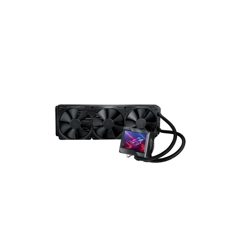 Asus ROG Ryujin II 360mm Liquid CPU Cooler, 3 x 12cm PWM Fan, Full Colour Customisable LCD Display