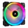 Corsair LL120 12cm PWM RGB Case Fan, 16 LED RGB Dual Light Loop, Hydraulic Bearing