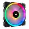 Corsair LL140 14cm PWM RGB Case Fan, 16 LED RGB Dual Light Loop, Hydraulic Bearing