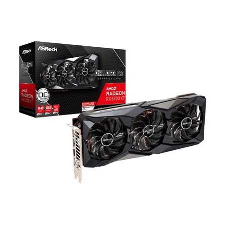 ASRock AMD Radeon RX 6700 XT Challenger Pro 12GB OC Triple Fan Graphics Card