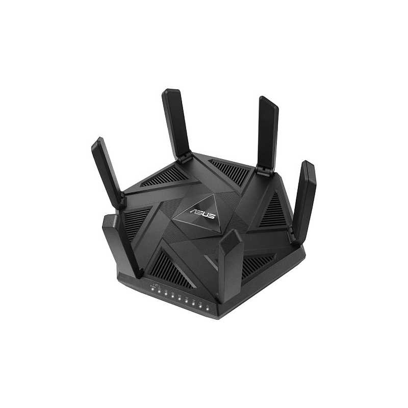 Asus (RT-AXE7800) AXE7800 Wi-Fi 6E Tri-Band Router, 6GHz Band, 2.5G WAN/LAN, USB, AiMesh, One-Tap Safe Browsing, Enhanced Securi