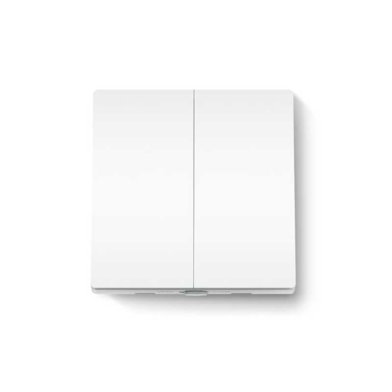 TP-LINK (TAPO S220) Smart Light Switch, 2-Gang 1-Way, Remote & Voice Control, Schedule, Away Mode, No Neutral Wire Required
