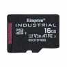 Kingston SDCIT2/16GB Industrial Micro SD Flash Memory Card, 16GB, Class U3 V30 A1, UHS-I U1, Retail Packed