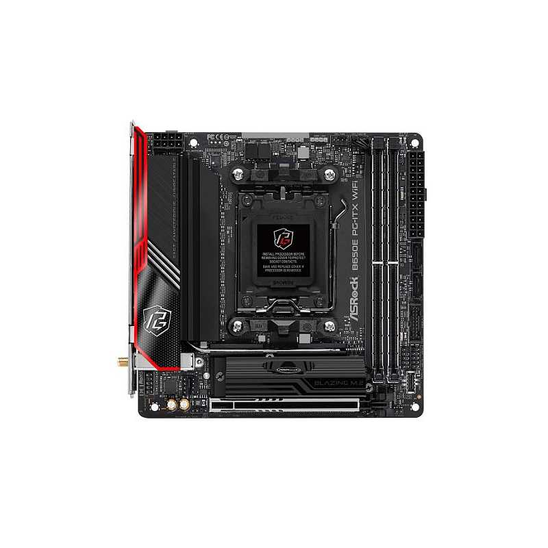 Asrock B650E PG-ITX WIFI, AMD B650, AM5, Mini ITX, 2 DDR5, HDMI, eDP, Wi-Fi 6E, 2.5G LAN, PCIe5, 2x M.2