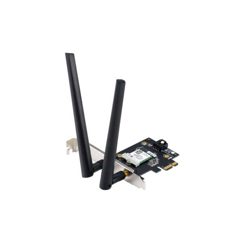 Asus (PCE-AXE5400) AXE5400 Wi-Fi 6E Tri-Band PCI Express Adapter, Bluetooth 5.2 OFDMA & MU-MIMO