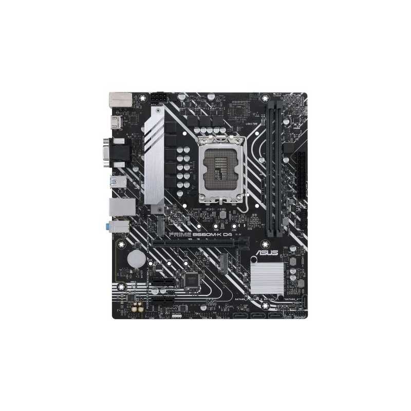 Asus PRIME B660M-K D4, Intel B660, 1700, Micro ATX, 2 DDR4, VGA, HDMI, PCIe4, 2x M.2