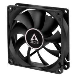 Arctic F9 9.2cm PWM PST Case Fan for Continuous Operation, Black, Dual Ball Bearing, 150-1800 RPM