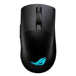 Asus ROG Keris AimPoint Wired/Wireless/Bluetooth Optical Gaming Mouse, 36000 DPI, Swappable Switches, RGB, Mouse Grip Tape