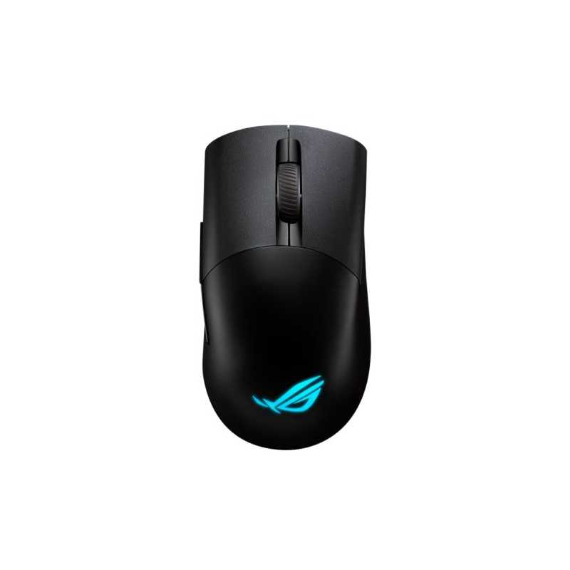 Asus ROG Keris AimPoint Wired/Wireless/Bluetooth Optical Gaming Mouse, 36000 DPI, Swappable Switches, RGB, Mouse Grip Tape