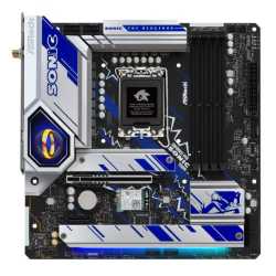 Asrock B760M PG SONIC WIFI, Intel B760, 1700, Micro ATX, 4 DDR5, HDMI, DP, eDP, Wi-Fi 6E, 2.5G LAN, PCIe5, 3x M.2, RGB, Animated